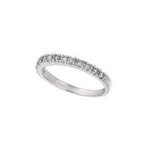 0.25 Carat Natural Diamond Stackable Guard Ring Band G SI 14K White Gold